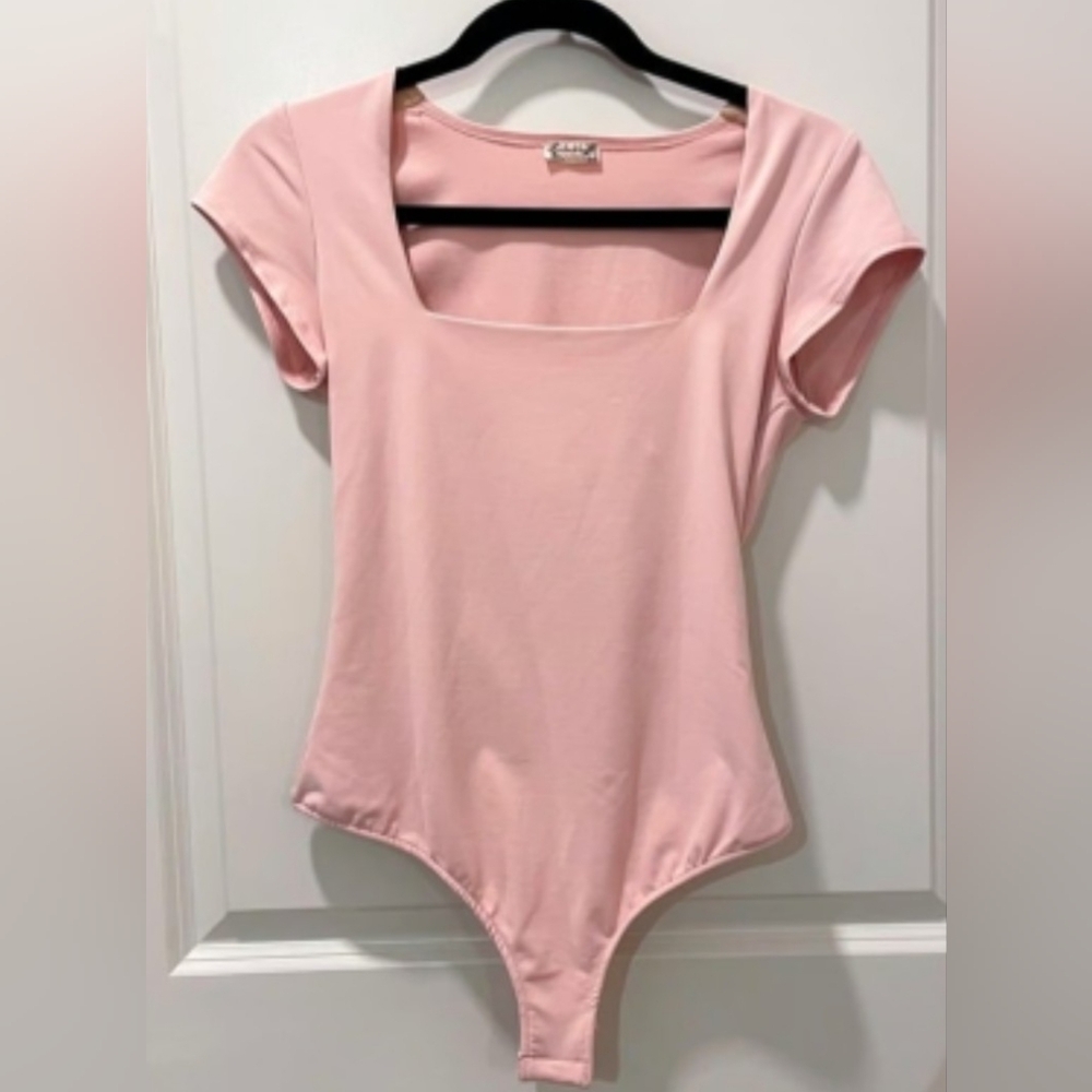 Free People Square Eyes Thong Bodysuit. Size L